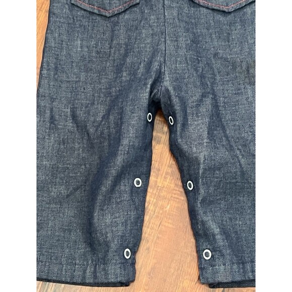 Denim Overalls Red Stitching Kids  Health Tex USA 24m Stantogs Retro - Picture 5 of 6